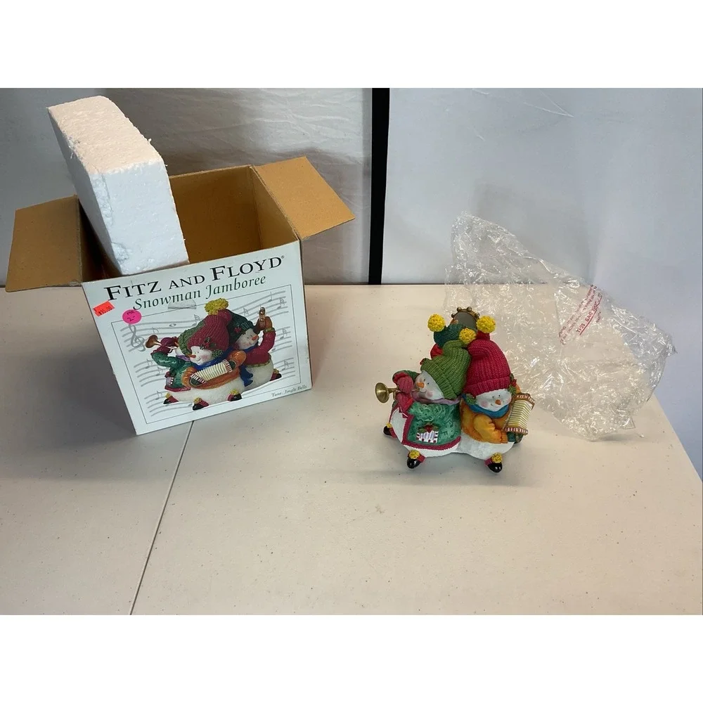 Fitz and Floyd Snowman Jamboree‎ Music Box 